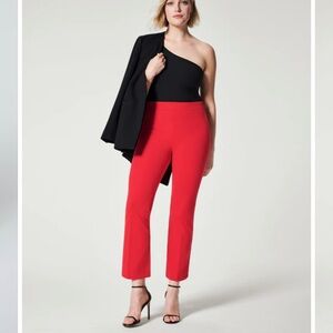 Spanx Petite on the go red kick flare pant small petite